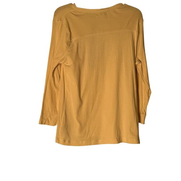 LRL Lauren Jeans Women's Size XL Cream Henley Shirt - Picture 4 of 6